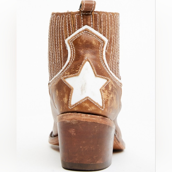 LIBERTY Black Tan Leather Ankle Booties NEW in Box MSRP $270 - Picture 3 of 10